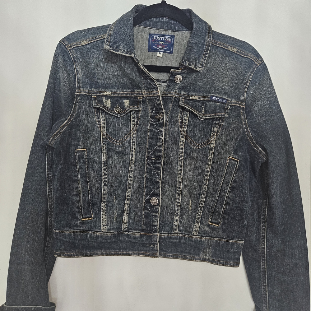 Guess Women's Dark Blue Denim Jacket